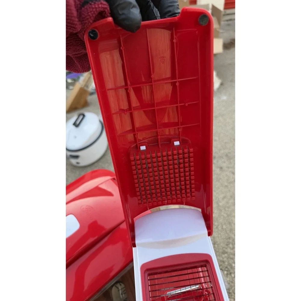 Red Kitchen Chopper‎ Slicer Dicer Container Set Food Prep Storage Lot
